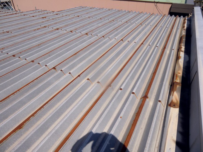 折半屋根遮熱塗装　島根県松江市　Mマンション様邸　2012.4　　施工前