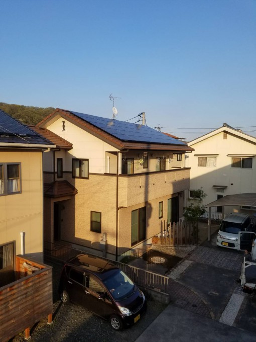 太陽光発電工事　広島県府中市　写真